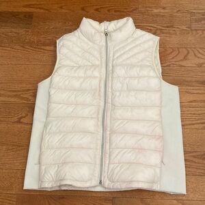 GAP Puffer Vest Quilted Full Zip Primaloft Pockets Stretch Sides SZ XL
